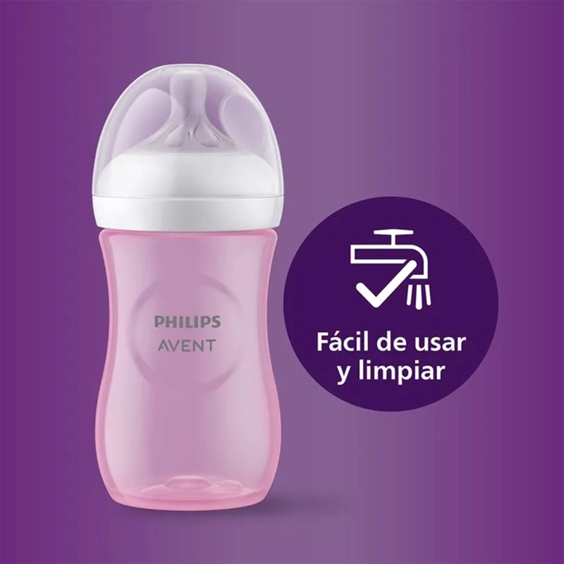 SET DE 3 MAMADERAS (125, 260, 330 ML) PINK PHILIPS AVENT - 5