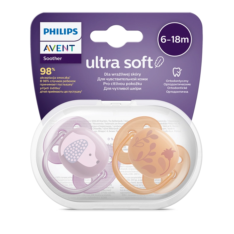 CHUPETE ULTRA SOFT 6-18 MESES NIÑA PHILIPS AVENT - 3