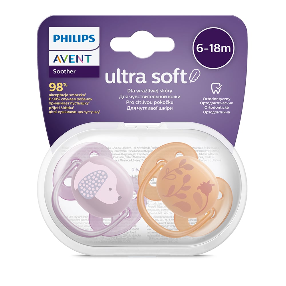 CHUPETE ULTRA SOFT 6-18 MESES NIÑA PHILIPS AVENT - 3