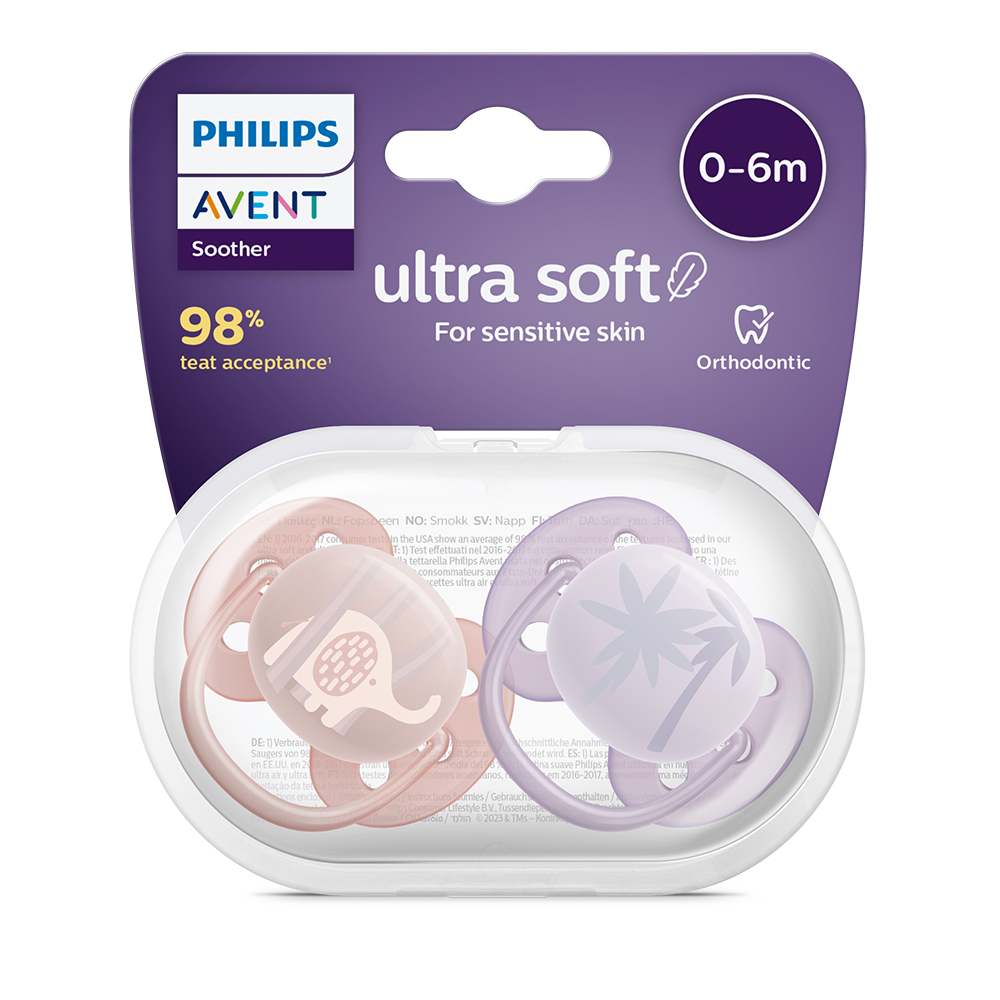 CHUPETE ULTRA SOFT 0-6 MESES NIÑA PHILIPS AVENT - 3