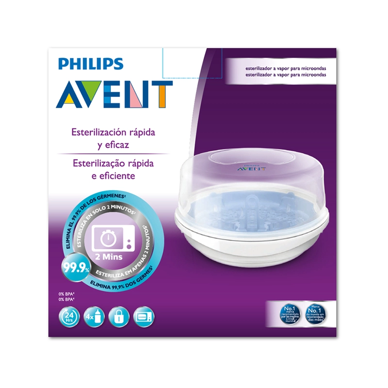 ESTERILIZADOR PARA MICROONDAS SIN ACCESORIOS AVENT - 5