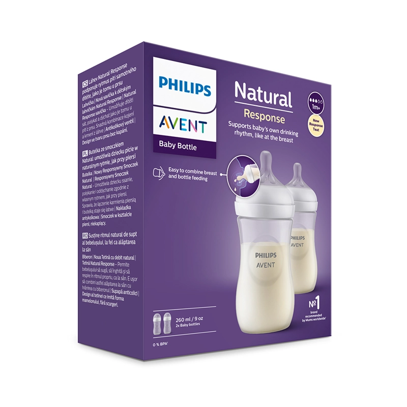 SET 2 MAMADERAS NATURAL 3.0 260ML - 6