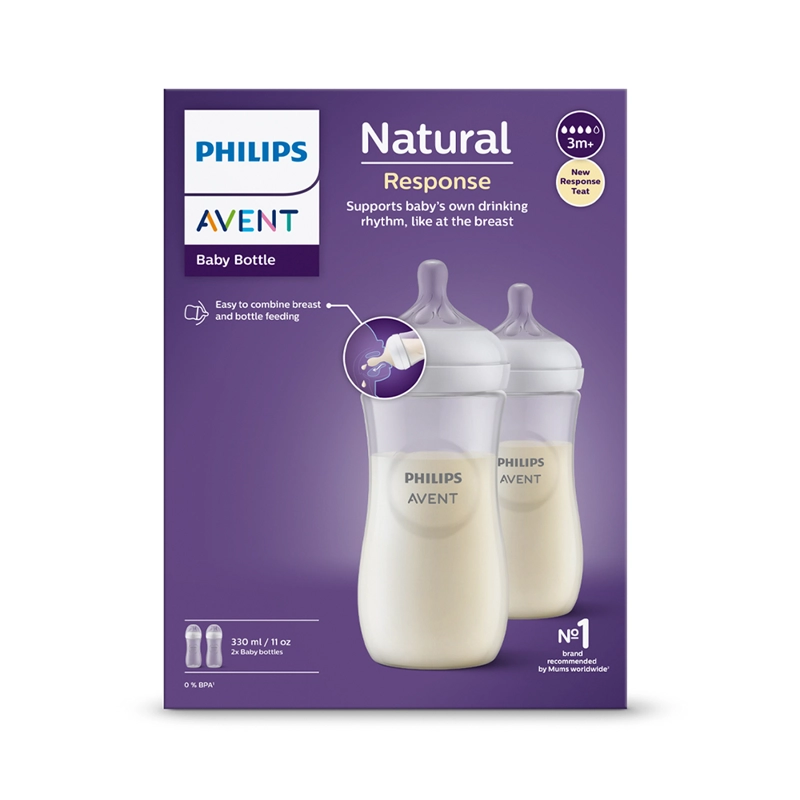 SET 2 MAMADERAS NATURAL 3.0 330 ML - 3