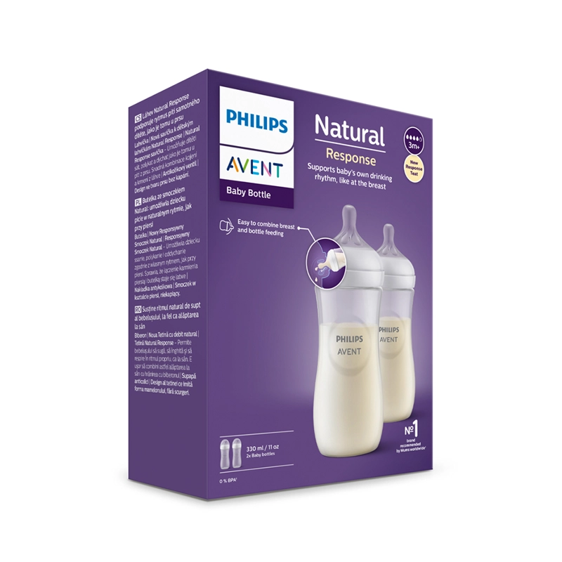 SET 2 MAMADERAS NATURAL 3.0 330 ML - 4