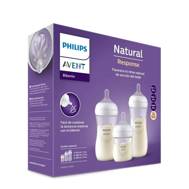 SET DE 3 MAMADERAS (125, 260, 330 ML) PHILIPS AVENT - 6