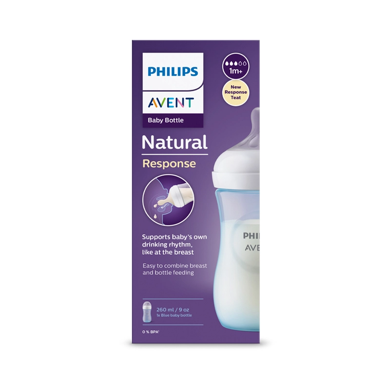 MAMADERA NATURAL 3.0. 260ML PP BLUE PHILIPS AVENT - 6