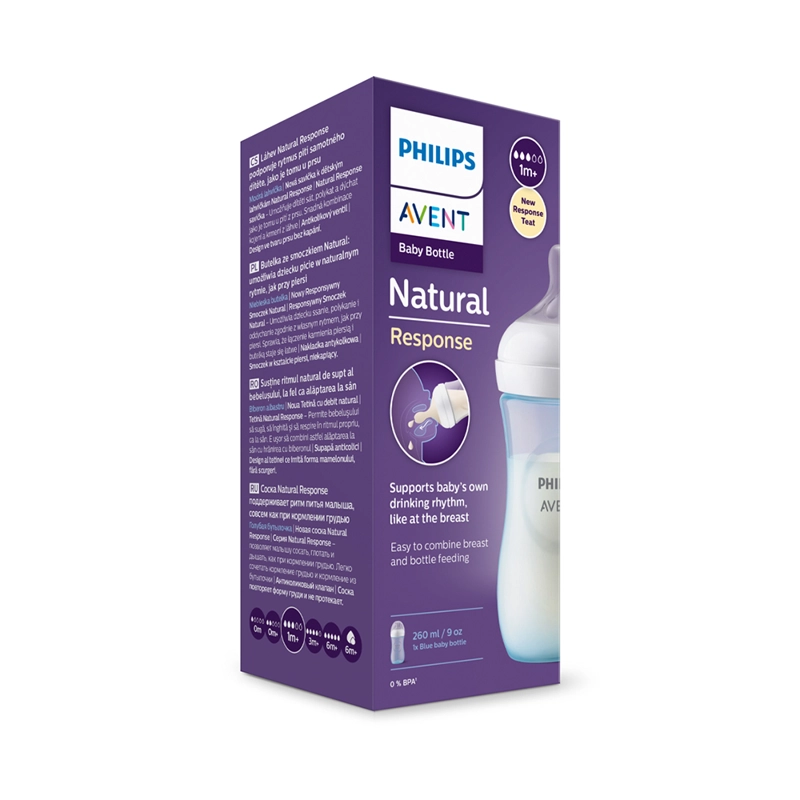 MAMADERA NATURAL 3.0. 260ML PP BLUE PHILIPS AVENT - 7