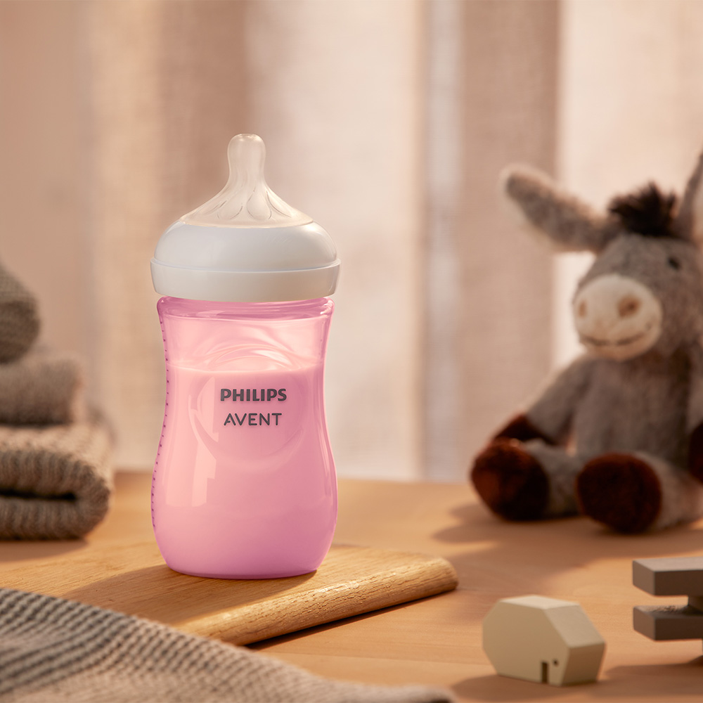 MAMADERA NATURAL 3.0. 260ML PP PINK - 4
