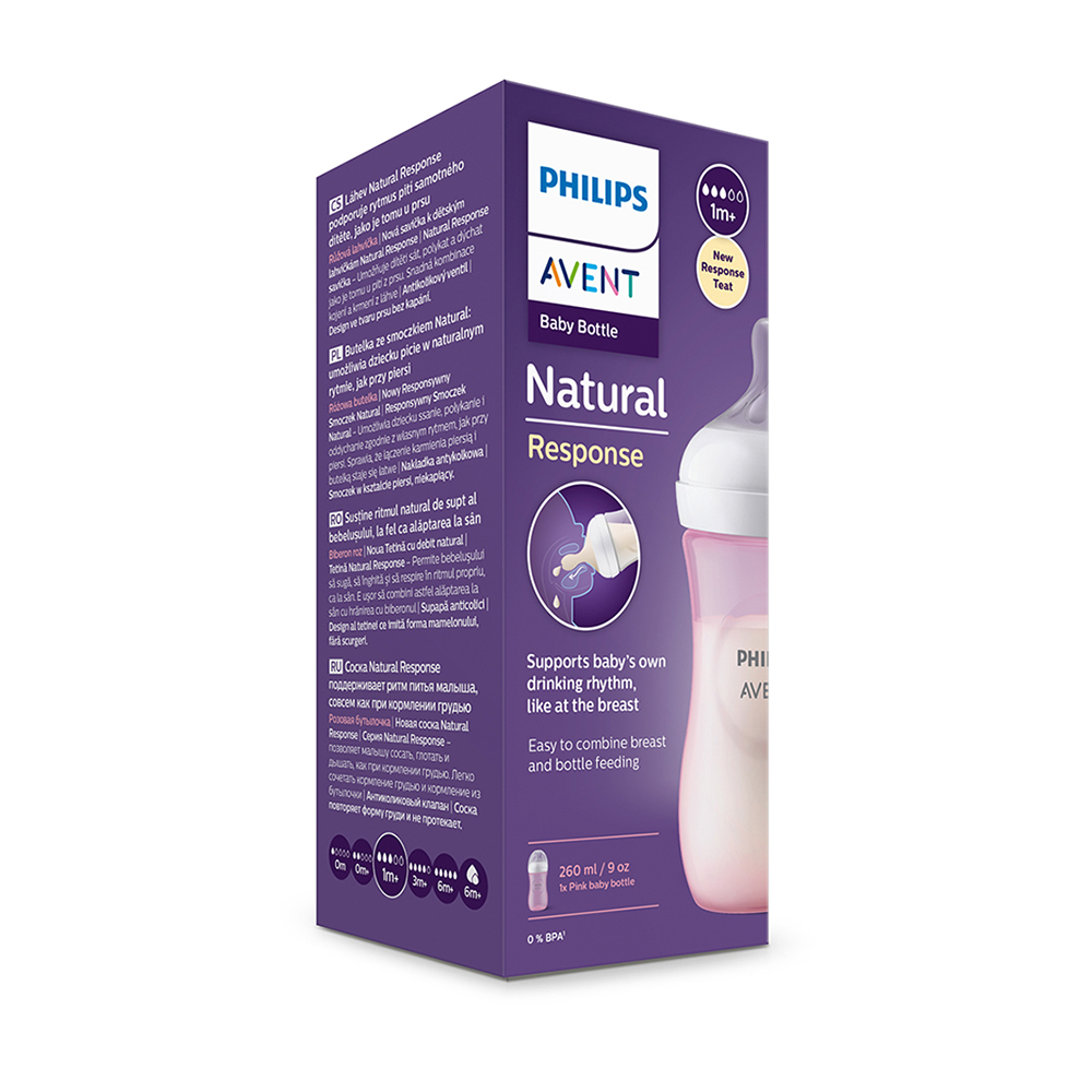 MAMADERA NATURAL 3.0. 260ML PP PINK - 7