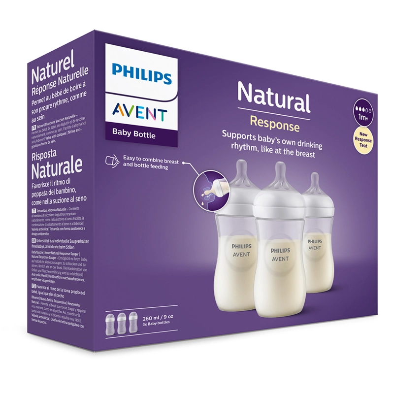 SET 3 MAMADERAS NATURAL 3.0 260 ML PHILIPS AVENT - 4