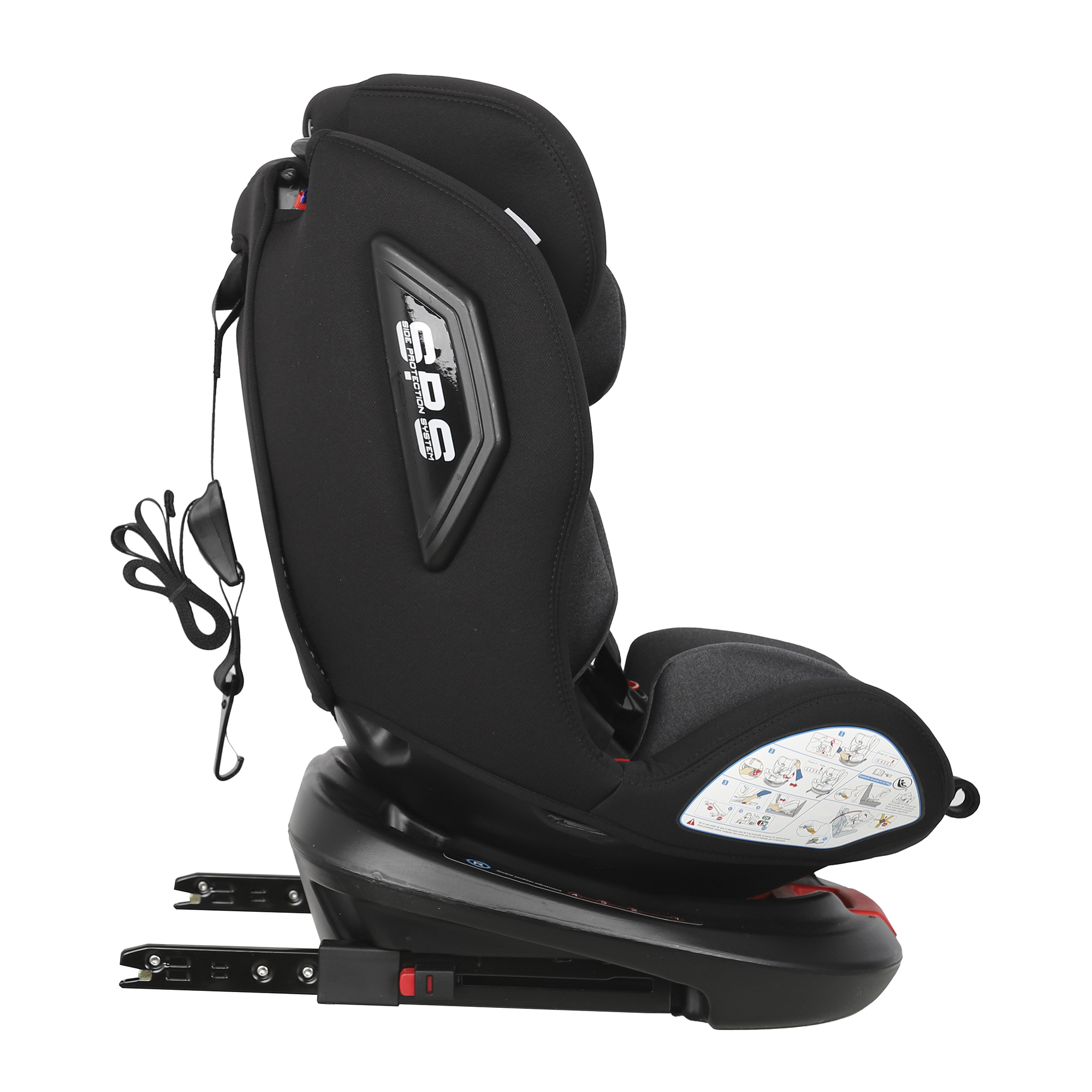 SILLA DE AUTO CONVERTIBLE ONE ISOFIX DARK GREY INFANTI - 5