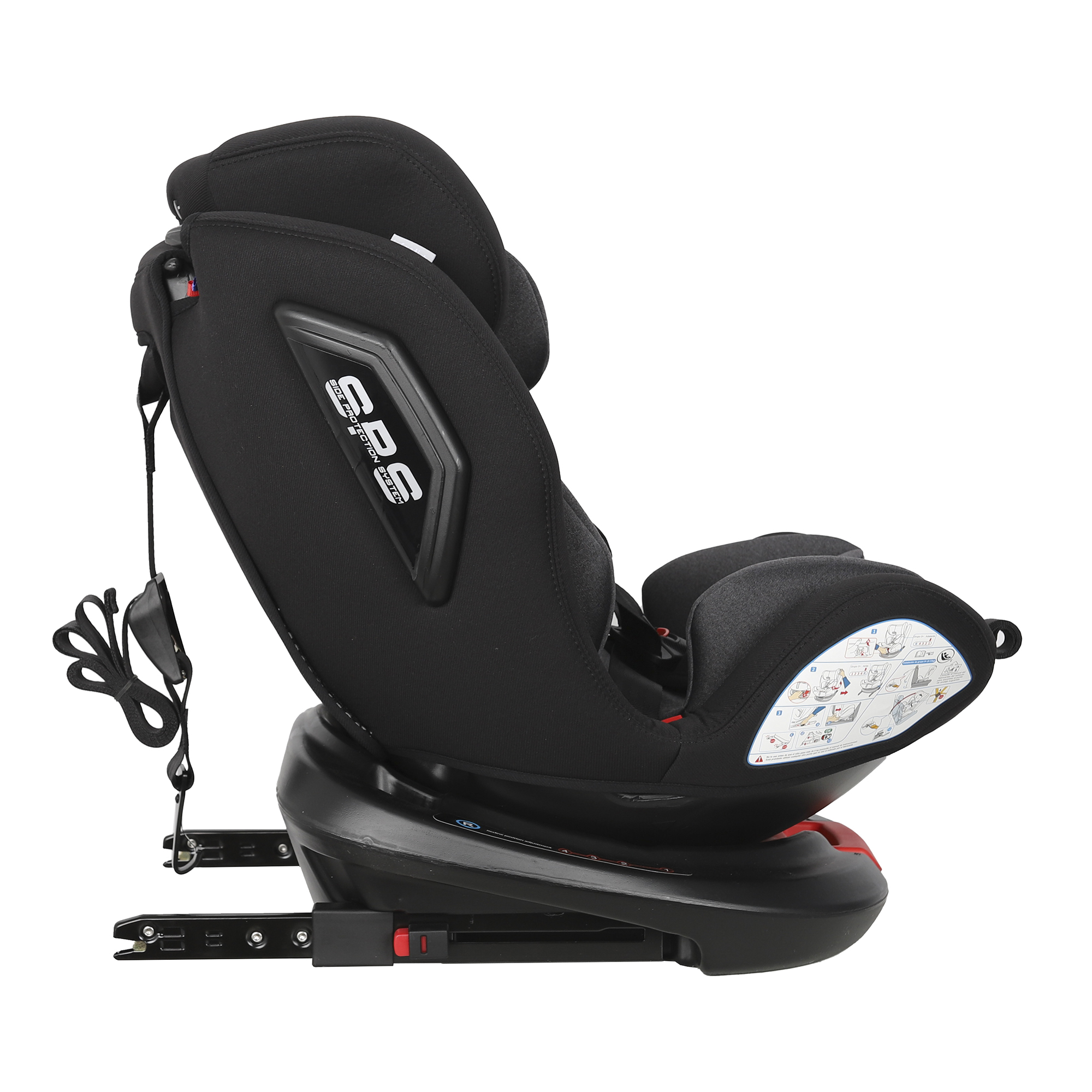 SILLA DE AUTO CONVERTIBLE ONE ISOFIX DARK GREY INFANTI - 6