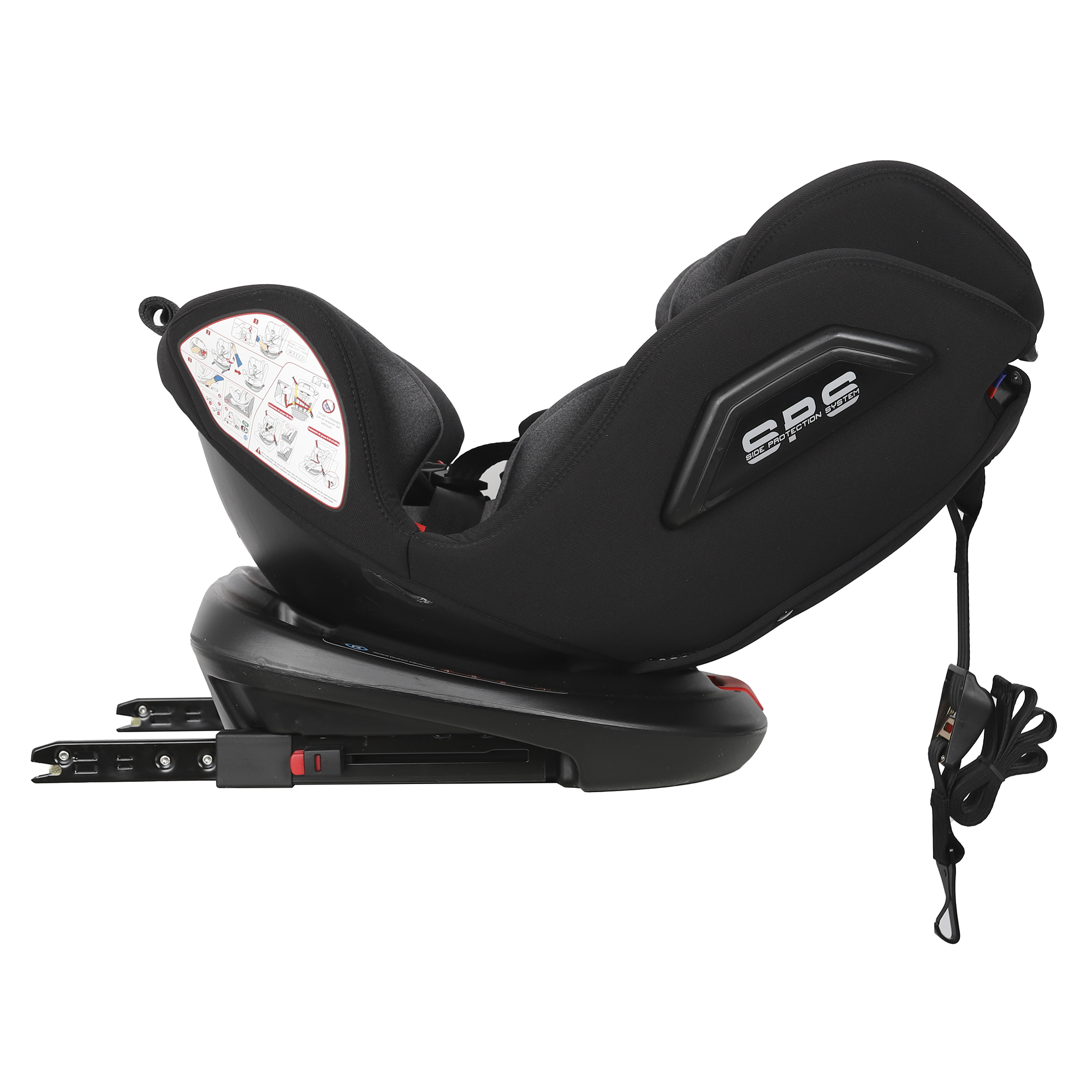 SILLA DE AUTO CONVERTIBLE ONE ISOFIX DARK GREY INFANTI - 7