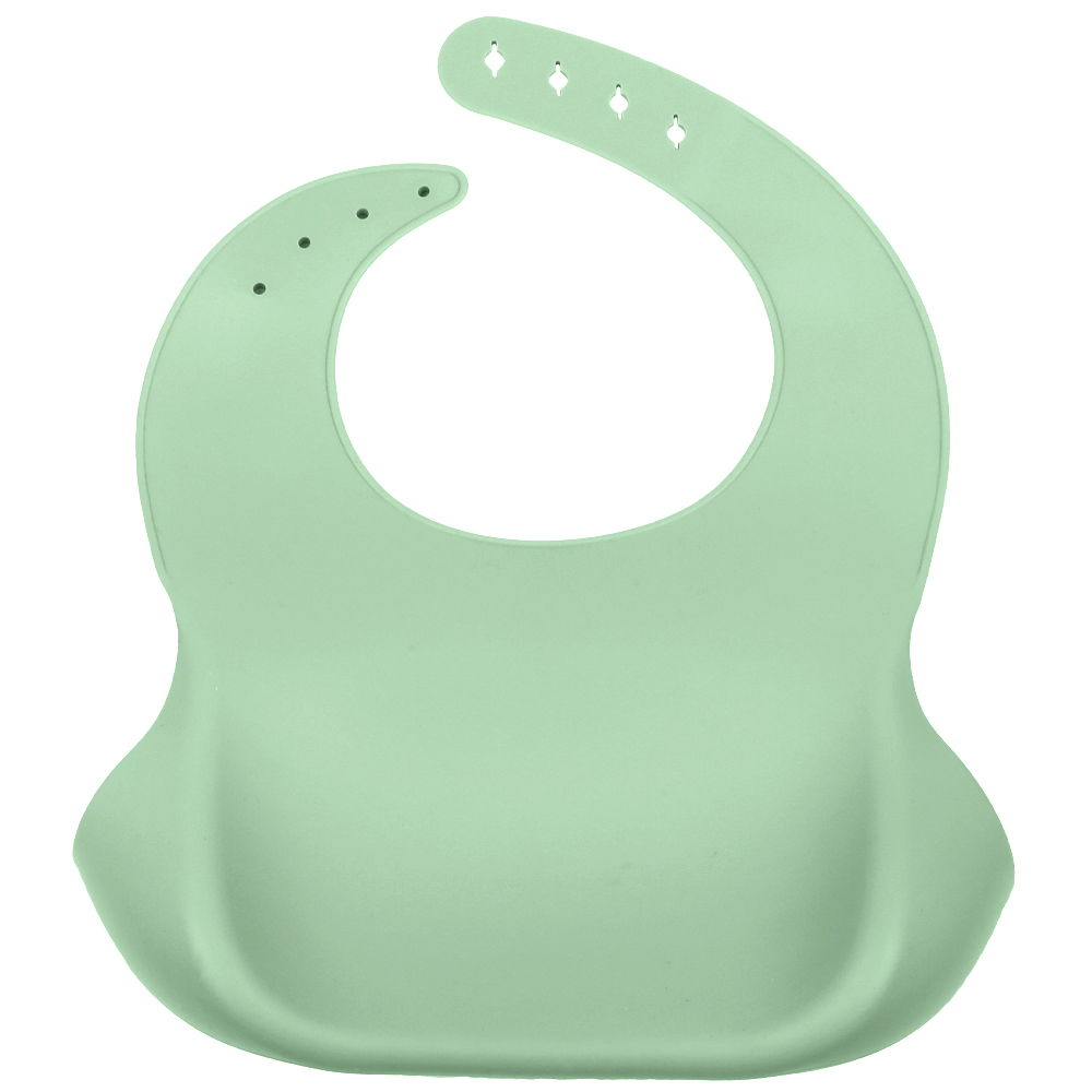 BABERO DE SILICONA VERDE INFANTI - 3