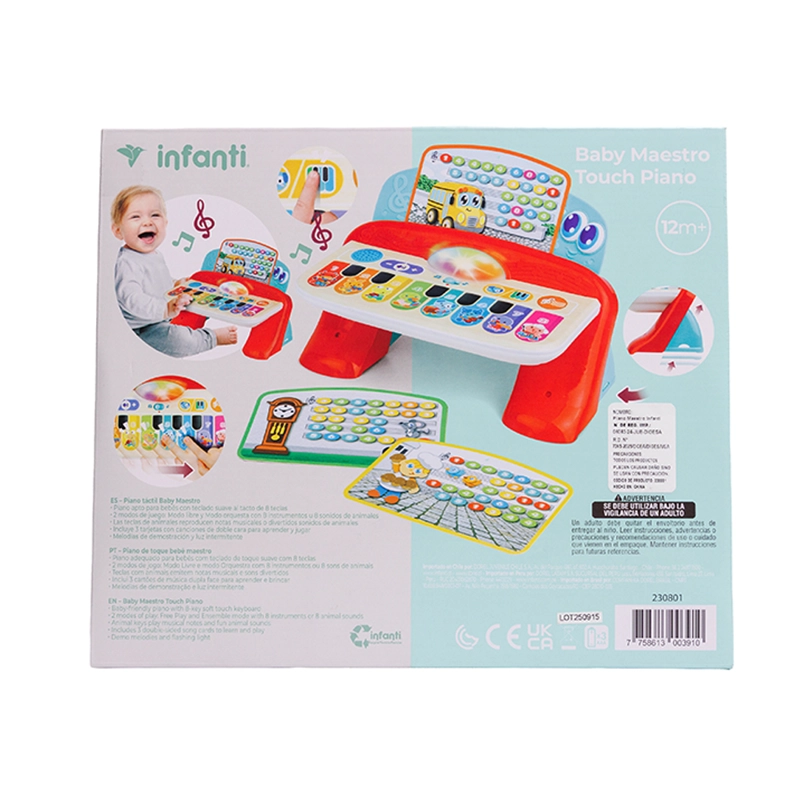 PIANO MUSICAL BEBE INTERACTIVO INFANTI - 4