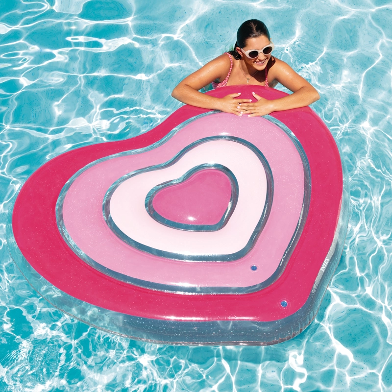 FLOTADOR INFLABLE CORAZON 135X25X155CM INTEX - FF - 5