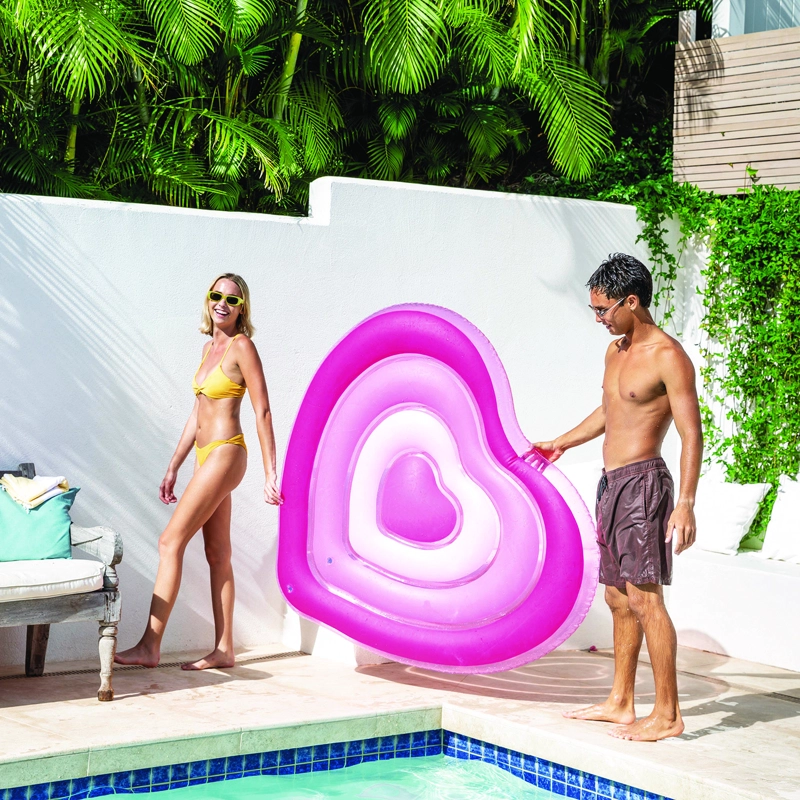 FLOTADOR INFLABLE CORAZON 135X25X155CM INTEX - FF - 7