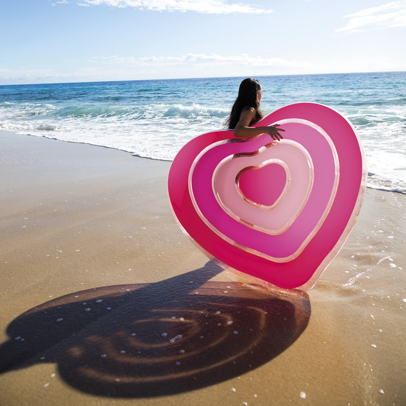 FLOTADOR INFLABLE CORAZON 135X25X155CM INTEX - FF - 8