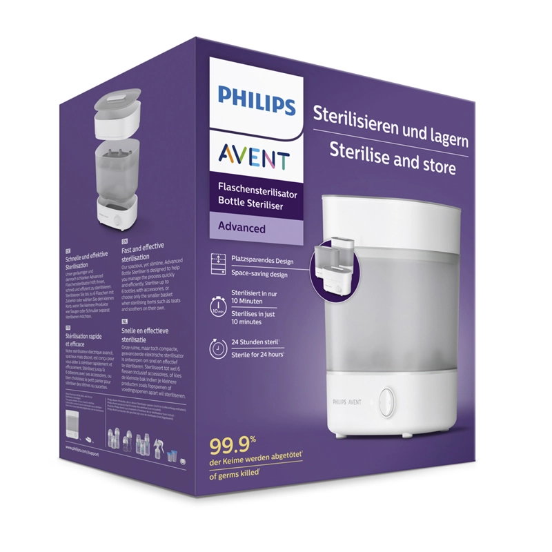 ESTERILIZADOR ELE CTRICO ADVANCED PHILIPS AVENT - 8