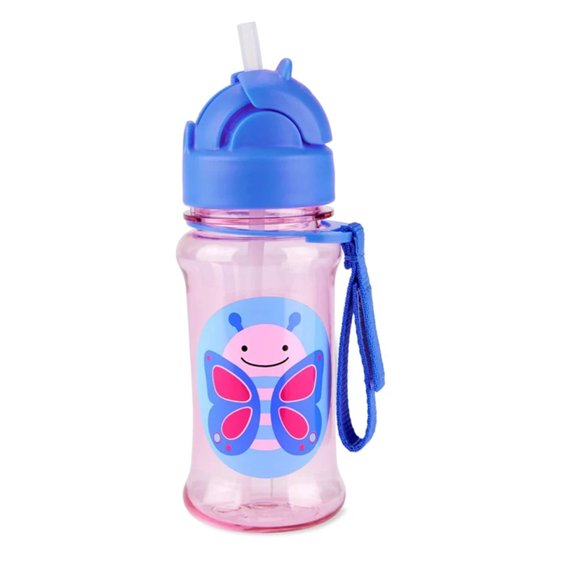 BOTELLA CON BOMBILLA ZOO TRITAN RENEW - BUTTEFLY SKIP HOP - 1
