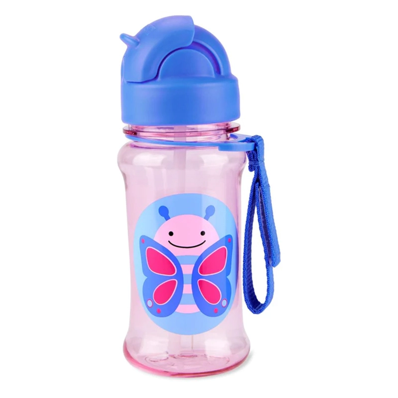 BOTELLA CON BOMBILLA ZOO TRITAN RENEW - BUTTEFLY SKIP HOP - 2