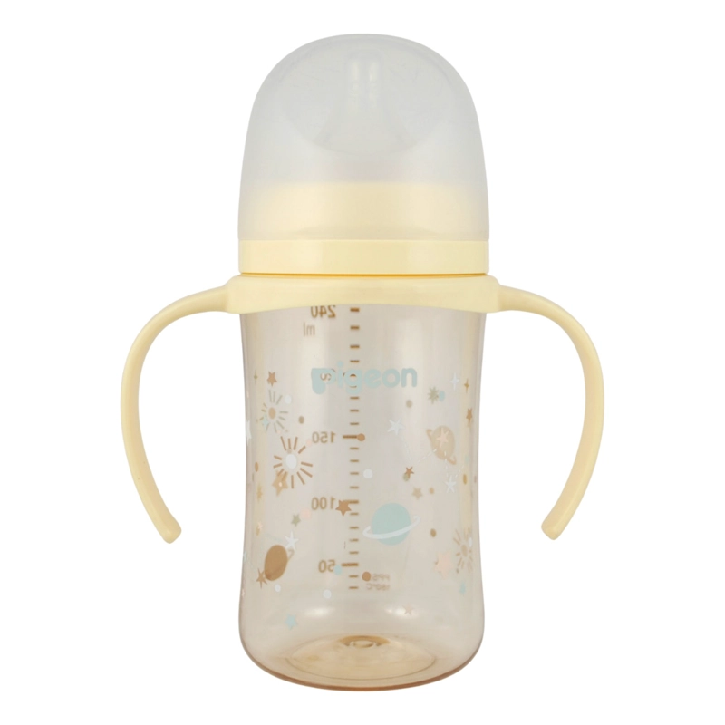 MAMADERA SOFTOUCH PPSU CON ASAS 240ML PIGEON - PLANETAS - 1