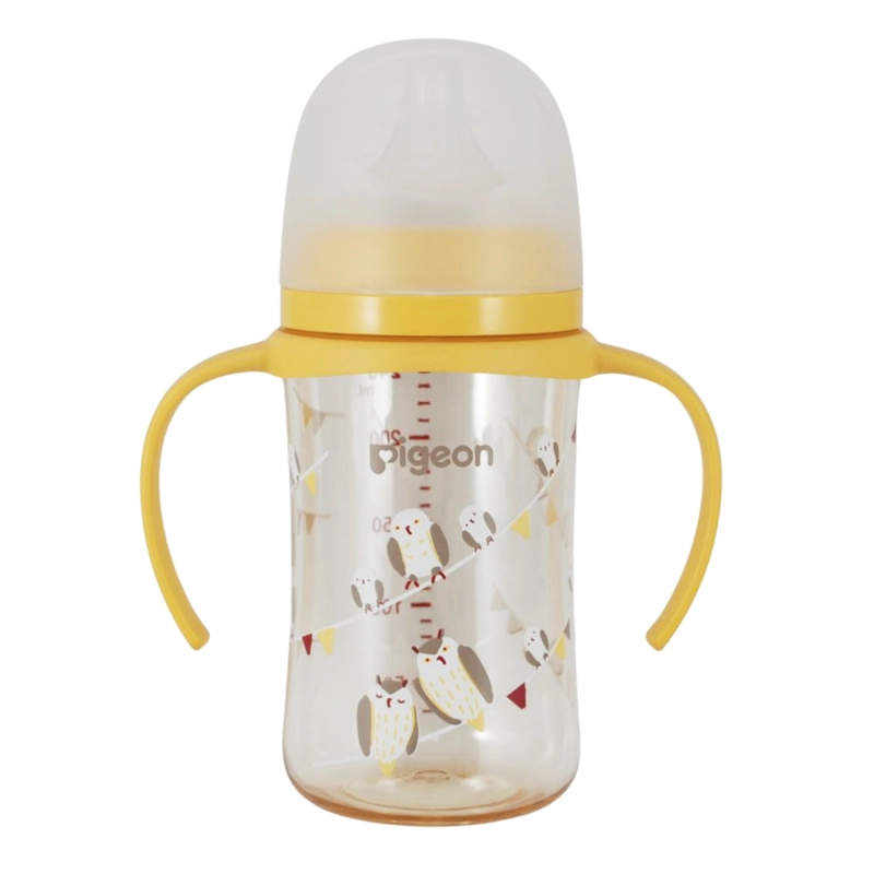 MAMADERA SOFTOUCH PPSU CON ASAS 240ML PIGEON - BUHO - 1
