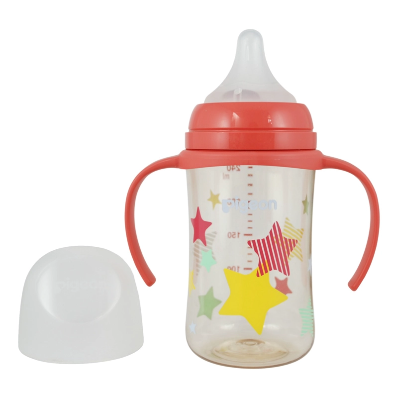 MAMADERA SOFTOUCH PPSU CON ASAS 240ML PIGEON - ESTRELLAS - 2