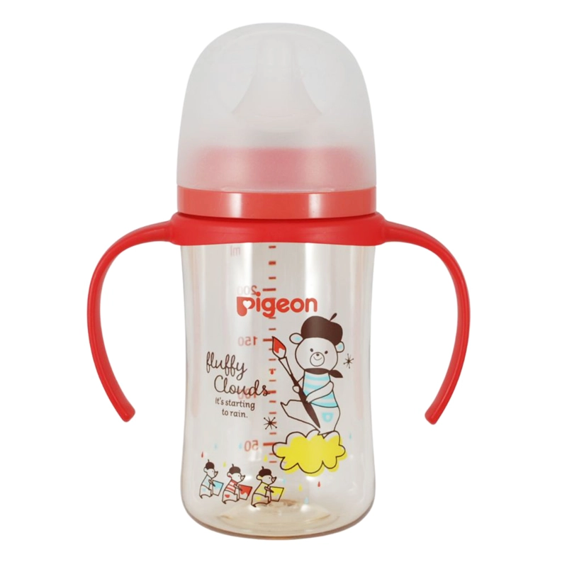 MAMADERA SOFTOUCH PPSU CON ASAS 240ML PIGEON - OSOS - 1