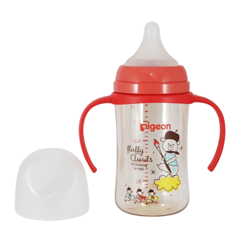 MAMADERA SOFTOUCH PPSU CON ASAS 240ML PIGEON - OSOS - 2