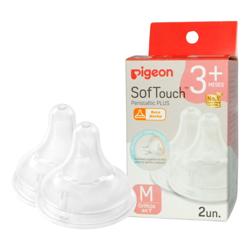 TETINA REPUESTO SOFTOUCH PIGEON M (3+ MESES) 2 UNIDS - 1