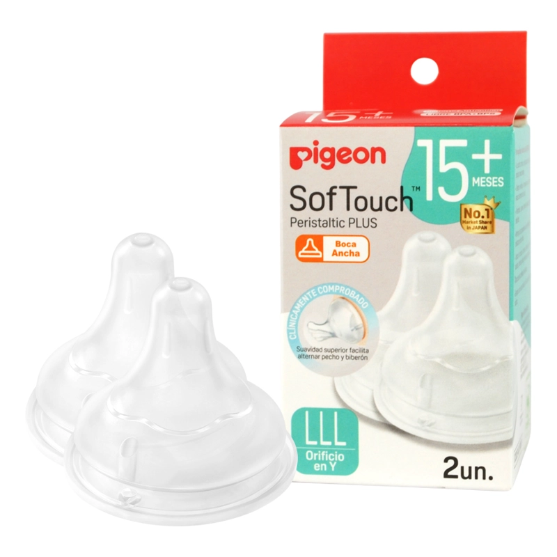 TETINA REPUESTO SOFTOUCH PIGEON LLL (15+ MESES) 2 UNIDS - 1