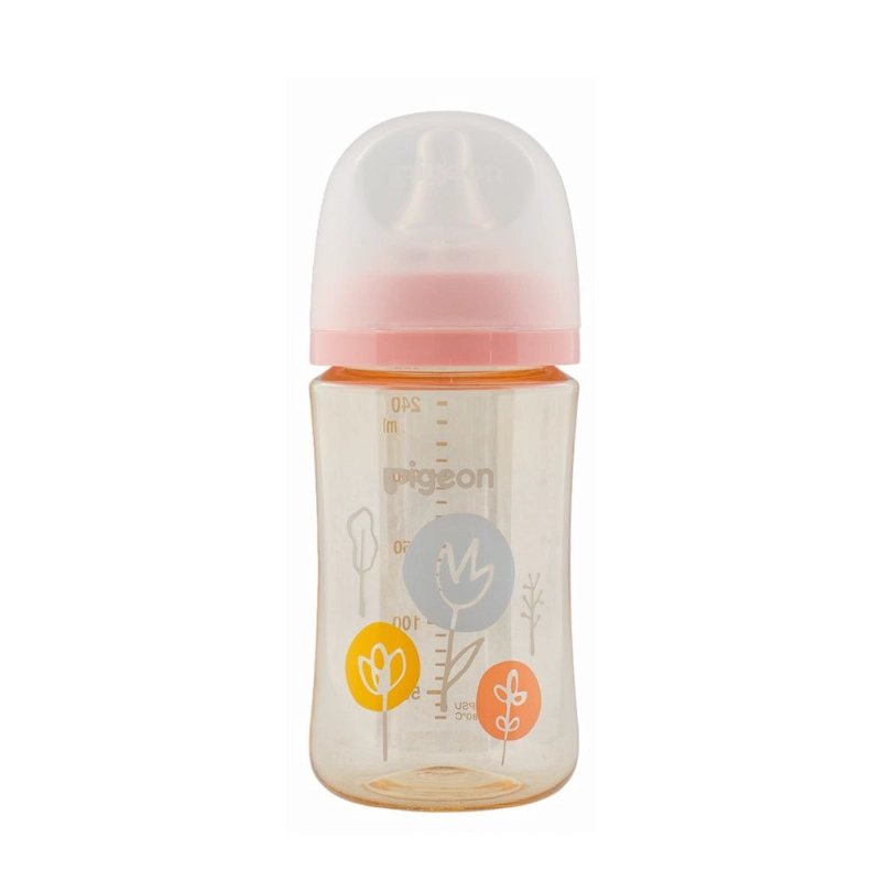 MAMADERA SOFTOUCH PPSU 240ML PIGEON - FLORES - 1