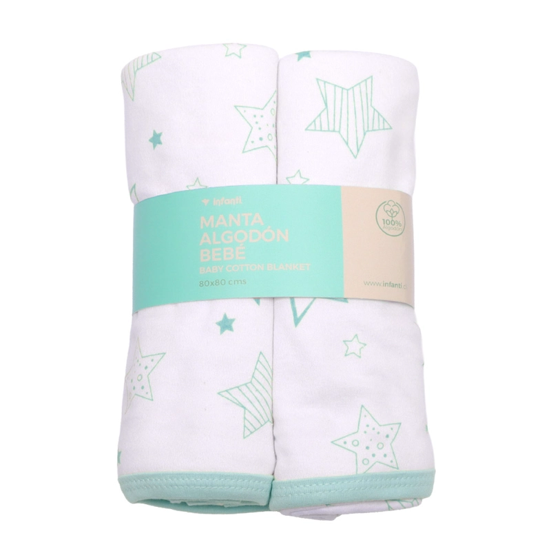 MANTA DE ALGODON BEBE NIÑO INFANTI - 1
