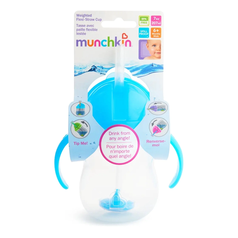 VASO ANTIDERRAME WEIGHTED CON ASAS 207 ML - CELESTE MUNCHKIN - 3