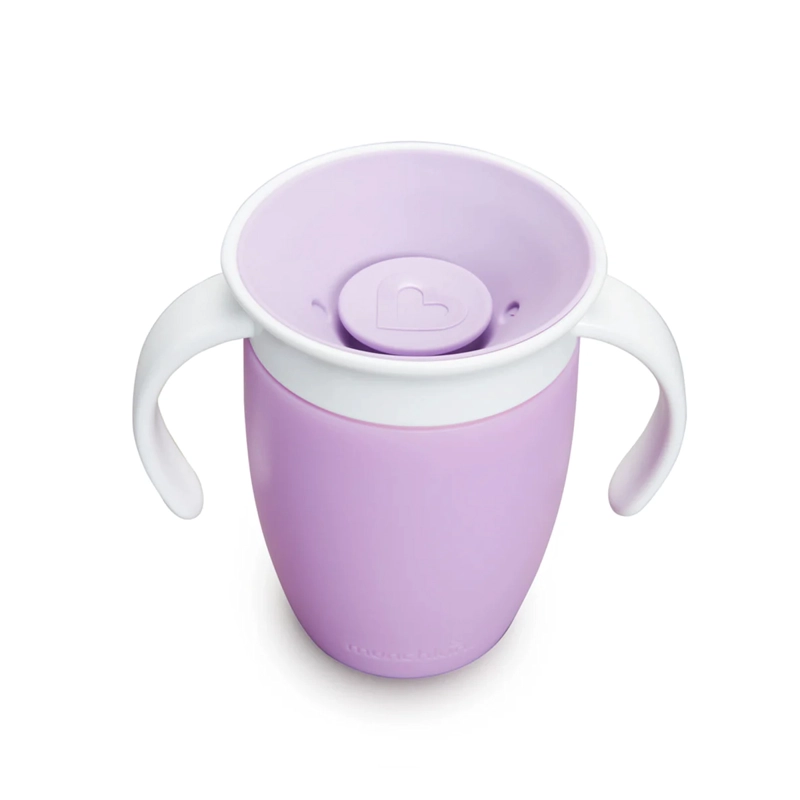 VASO ANTIDERRAME MIRACLE 360° CON ASAS 207ML - MORADO MUNCHKIN - 2