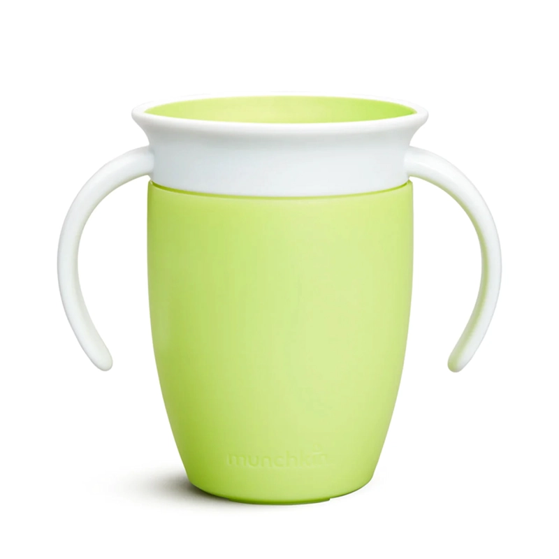 VASO ANTIDERRAME MIRACLE 360° CON ASAS 207ML - VERDE MUNCHKIN - 1