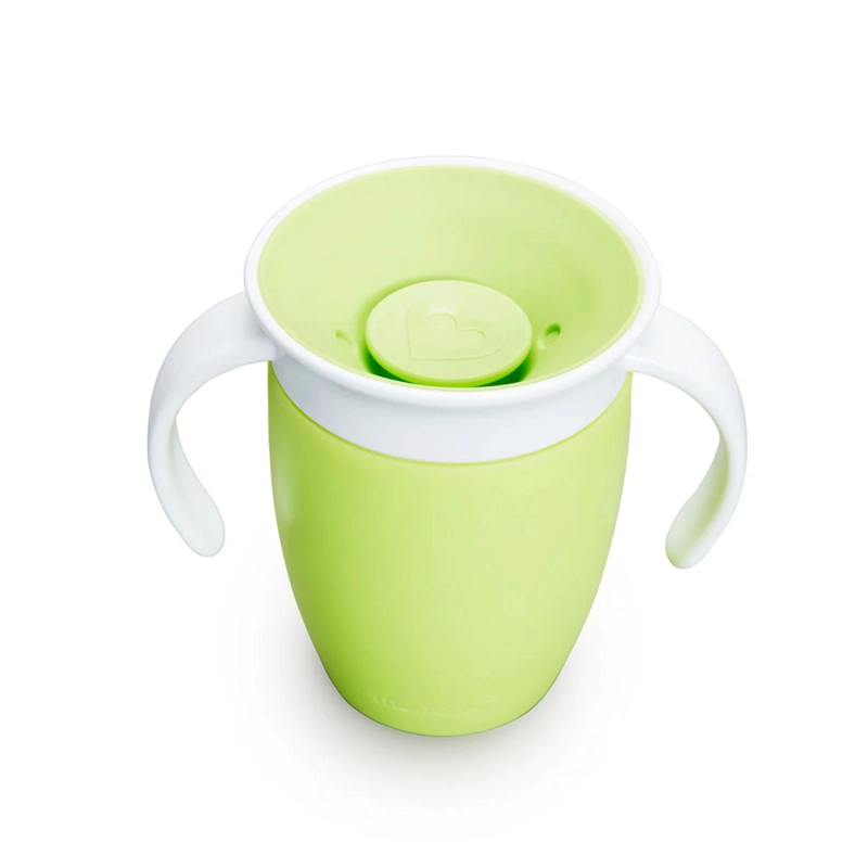 VASO ANTIDERRAME MIRACLE 360° CON ASAS 207ML - VERDE MUNCHKIN - 2