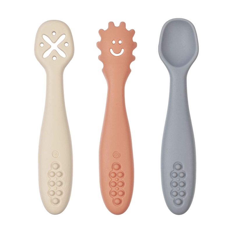 PACK 3 CUCHARAS DE ENTRENAMIENTO SILICONA BEBE CONFORT - 1
