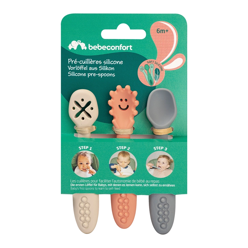 PACK 3 CUCHARAS DE ENTRENAMIENTO SILICONA BEBE CONFORT - 2