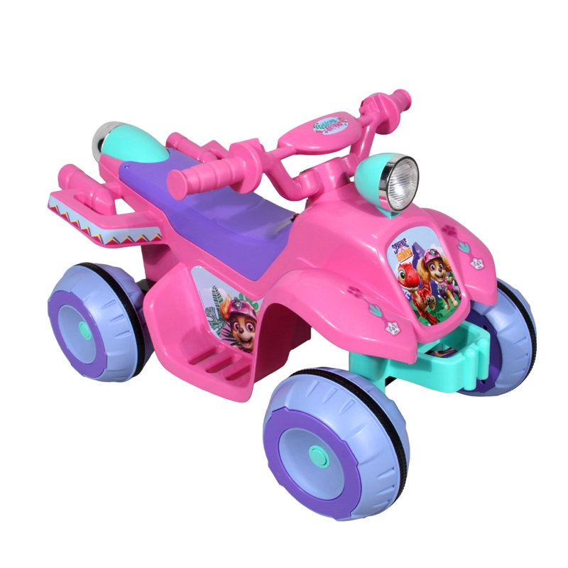 CUATRIMOTO A BATERIA 6 VOLTS PAW PATROL DINO ROSADO NICKELODEON - 1