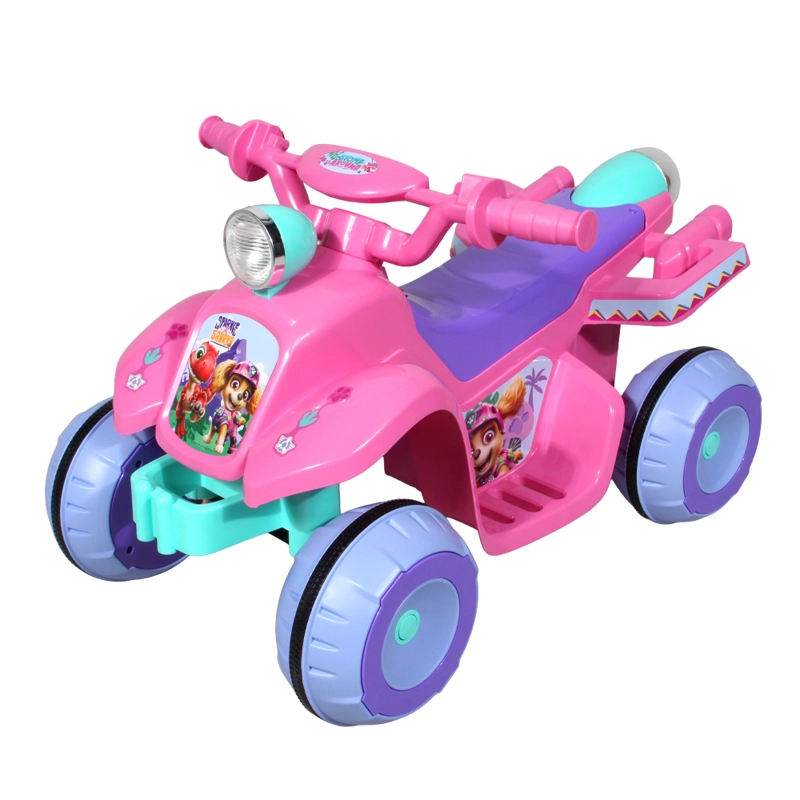 CUATRIMOTO A BATERIA 6 VOLTS PAW PATROL DINO ROSADO NICKELODEON - 2