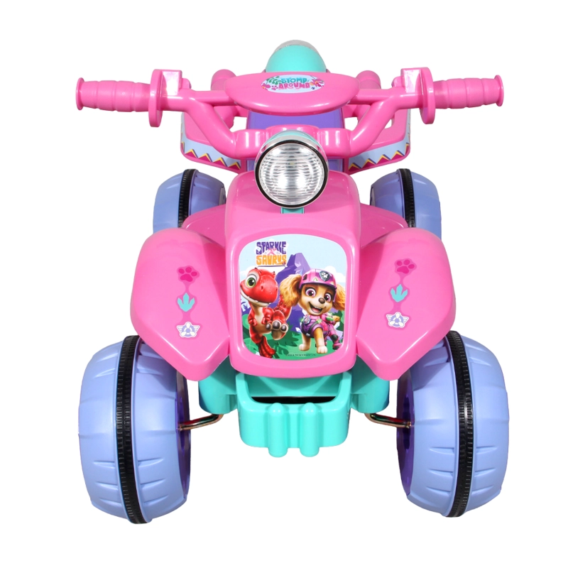 CUATRIMOTO A BATERIA 6 VOLTS PAW PATROL DINO ROSADO NICKELODEON - 3