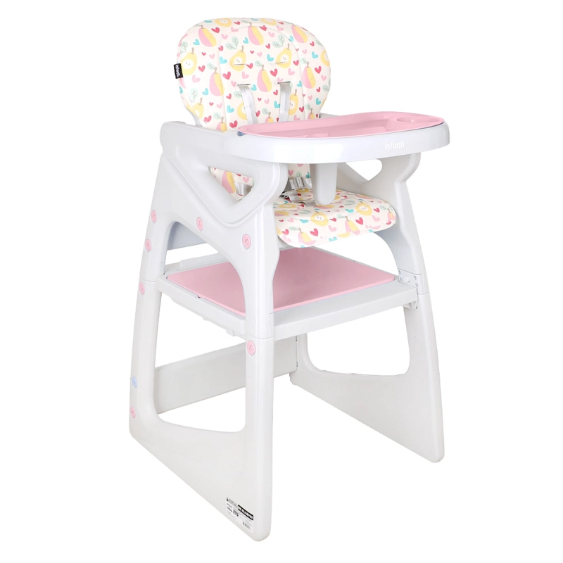 SILLA COMER ALTA SIT-UP PLUS ROSADO INFANTI - 1