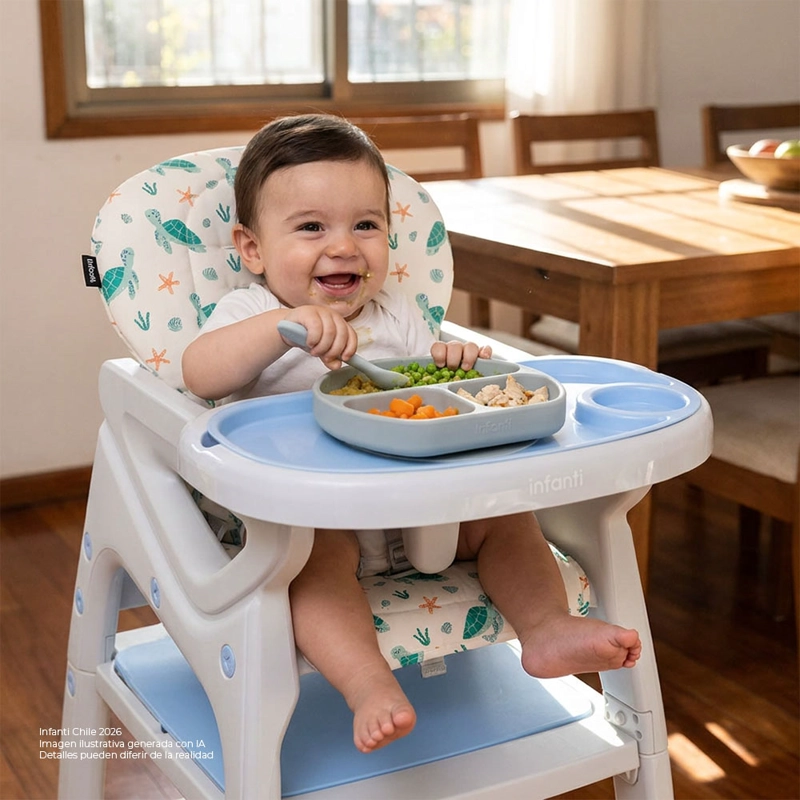 SILLA COMER ALTA SIT-UP PLUS AZUL INFANTI - 7