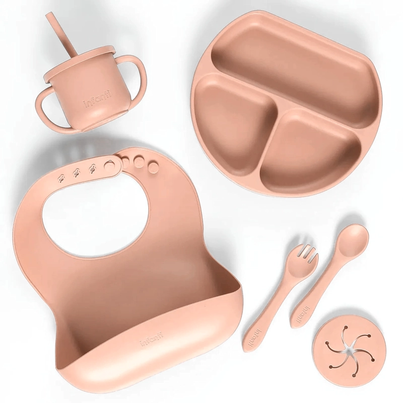 SET ALIMENTACION DE SILICONA TERRACOTA INFANTI - 1