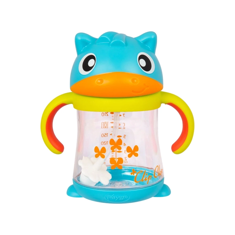 VASO CON BOMBILLA WEIGHTED CLIP CLOP 6M+ PLAYGRO - 2