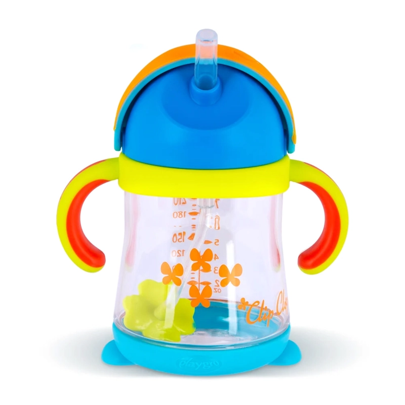 VASO CON BOMBILLA WEIGHTED CLIP CLOP 6M+ PLAYGRO - 5