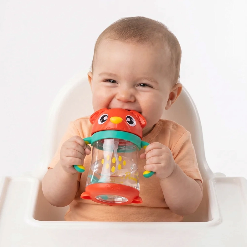 VASO CON BOMBILLA WEIGHTED PENNY 6M+ PLAYGRO - 7