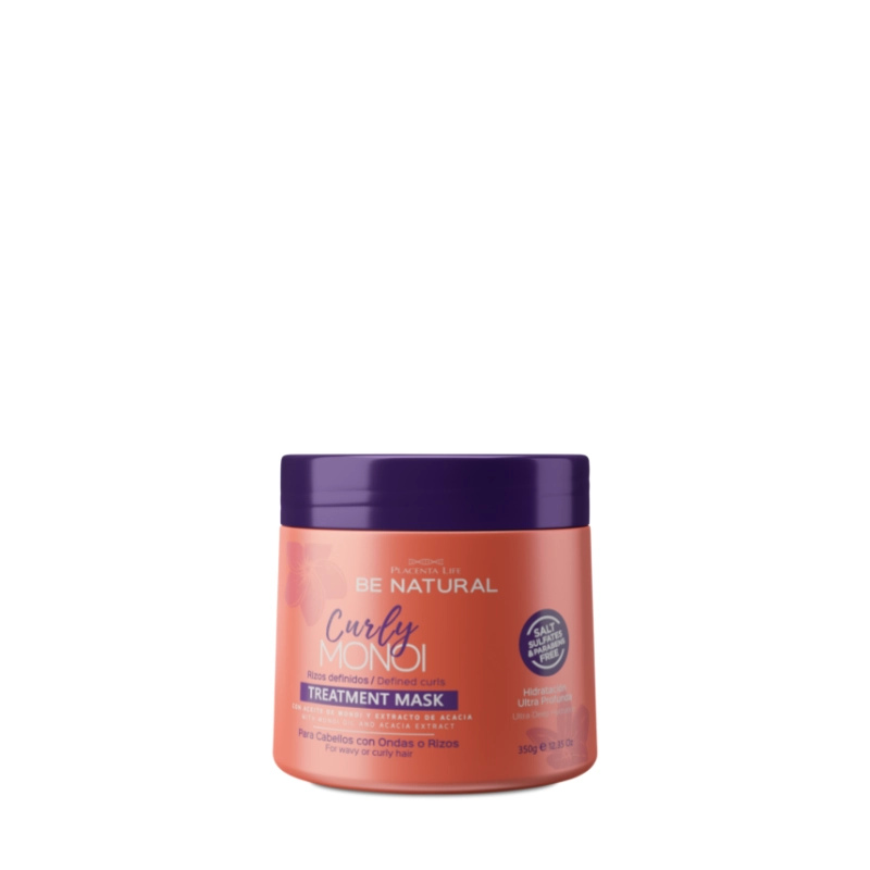 MASCARILLA RIZOS DEFINIDOS CURLY MONOI  BE NATURAL 350G - 1